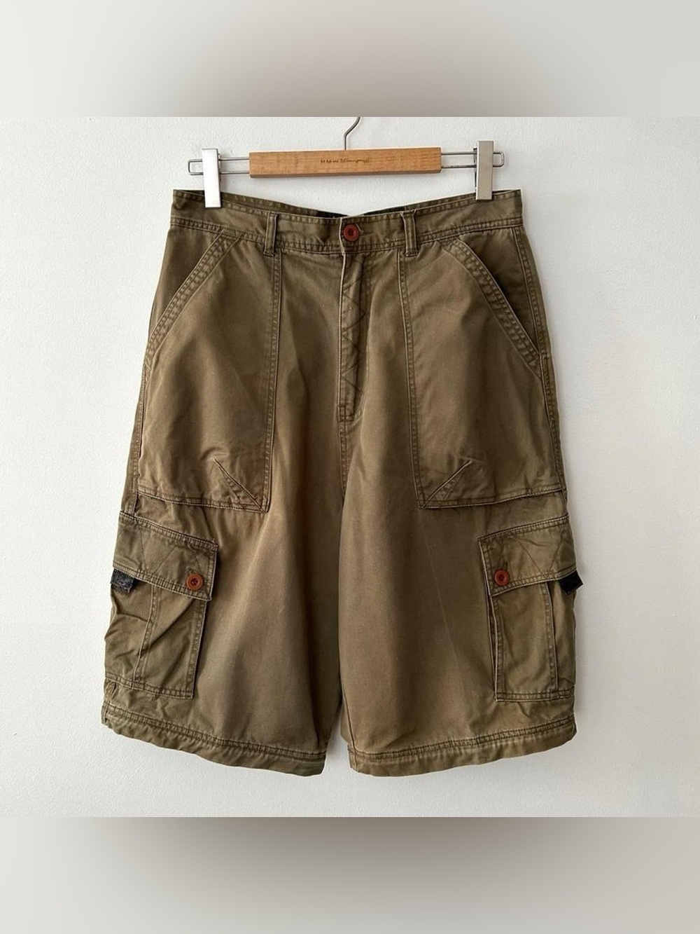 Vintage Y2K Mudd Baggy Cargo Paratrooper Multi-pocket Shorts